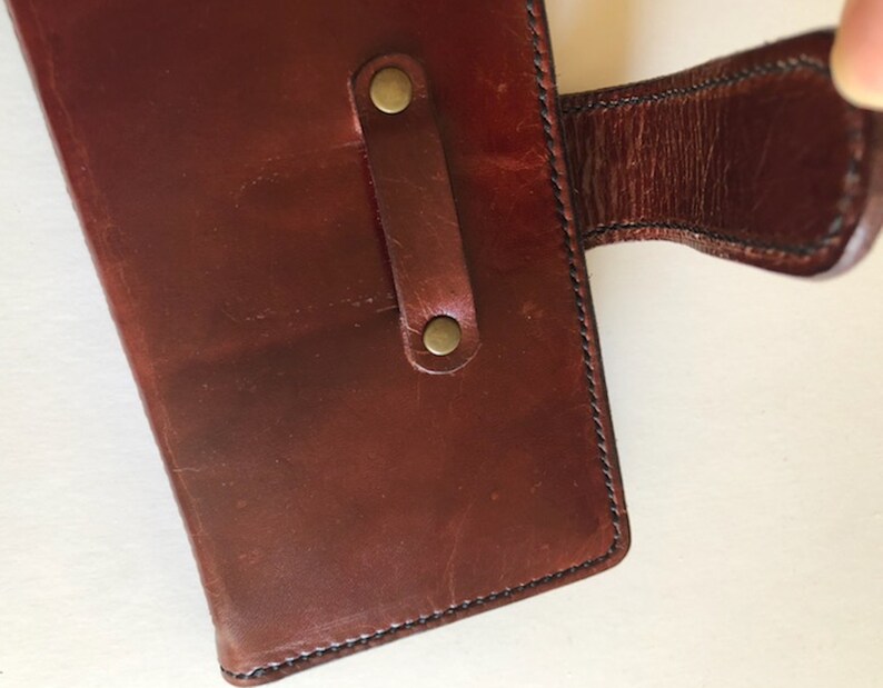 Complete Genuine Cowhide Leather Mahogany Color Etsy