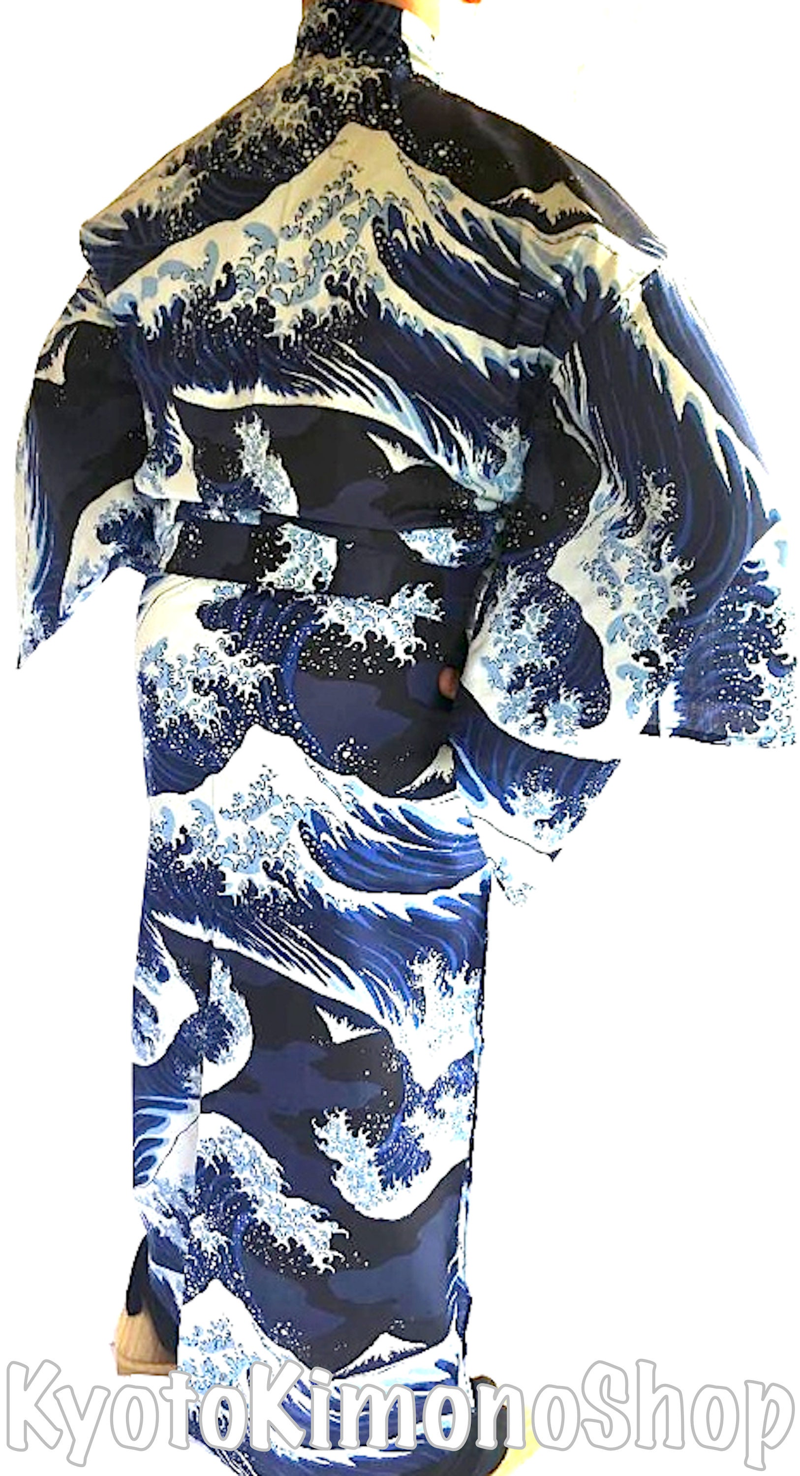 Men's Japanese Kimono Yukata Bathrobe Cool Japanese Etsy