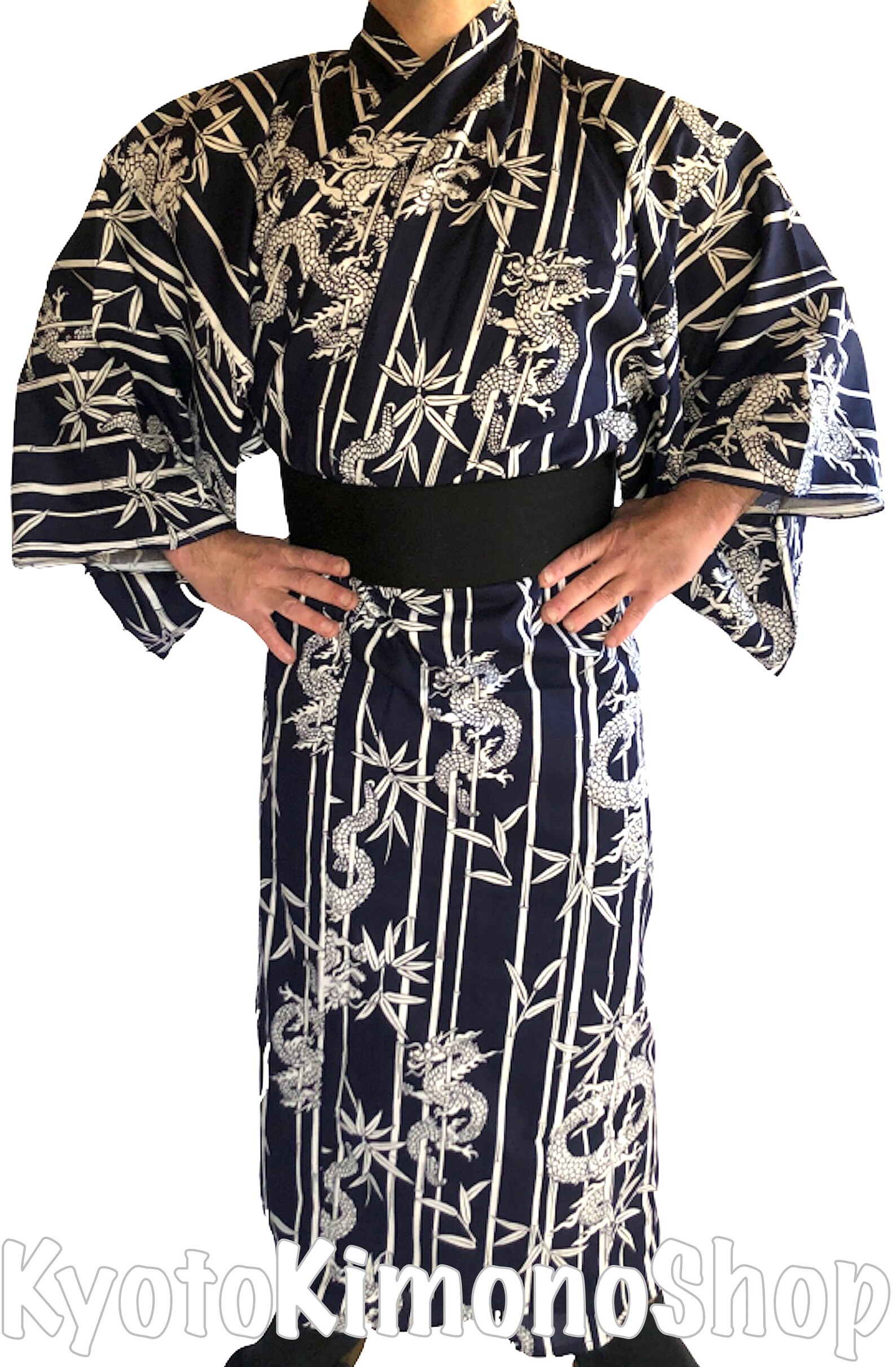 Ryu Take Men's Yukata Traditional Japanese Kimono Etsy