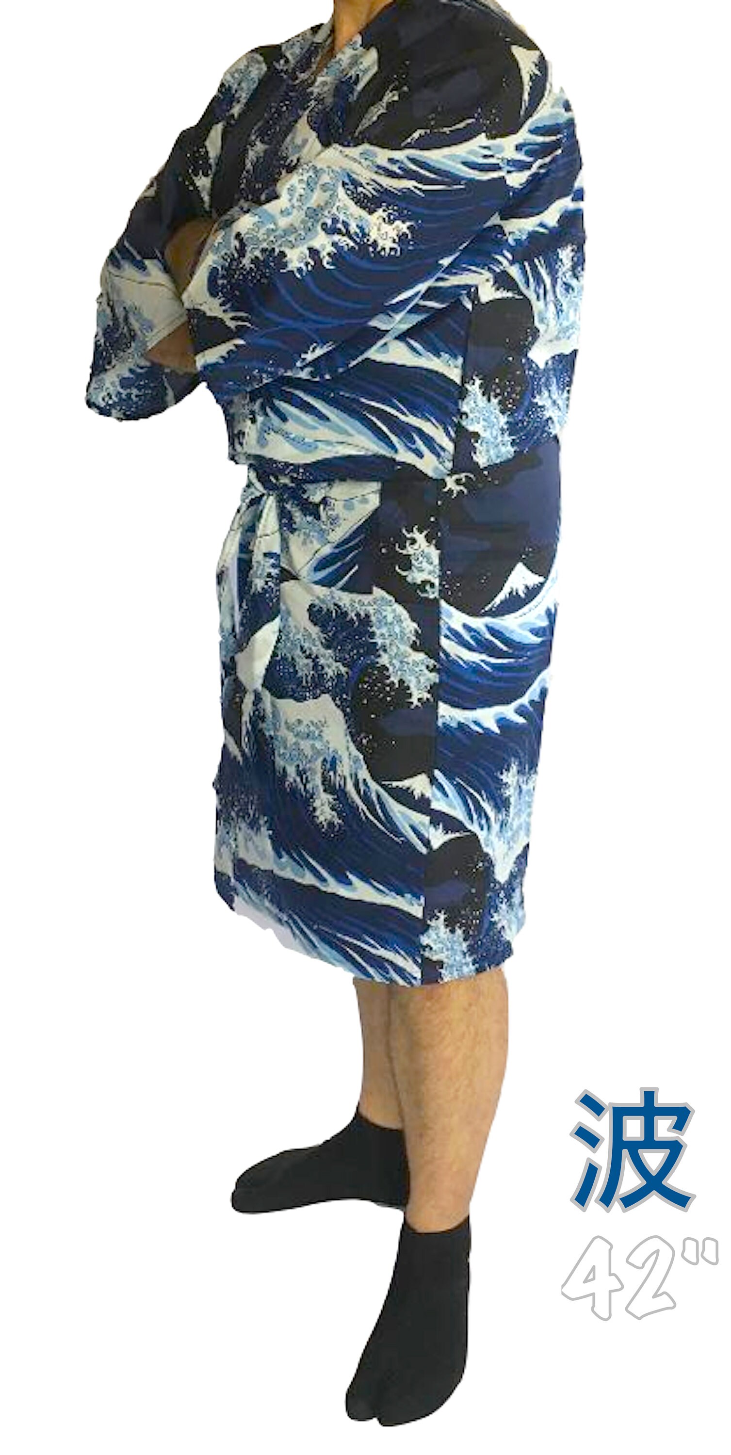 Men's Japanese Kimono Yukata Bathrobe Cool Japanese Etsy