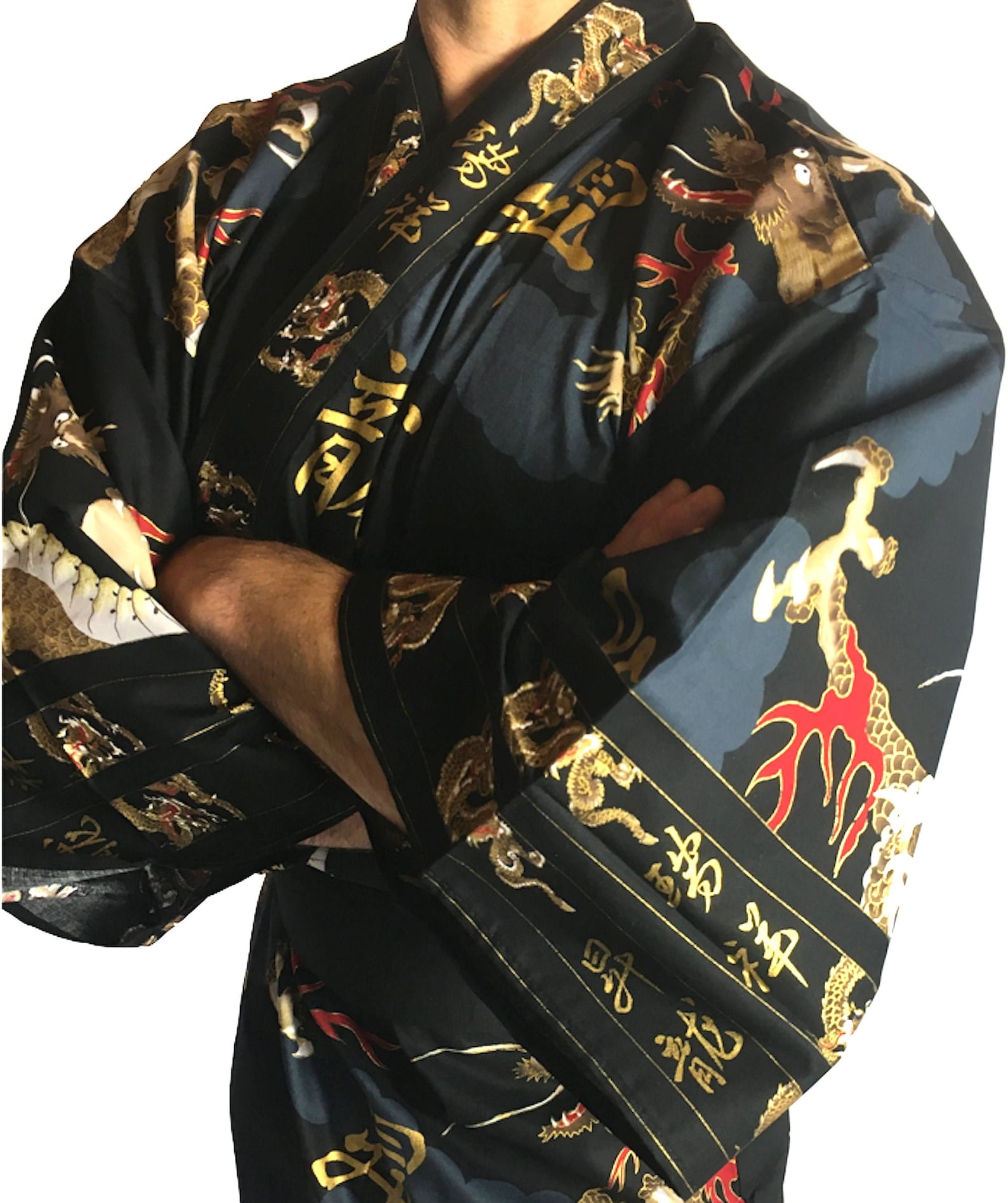 Men's Kimono Yukata Fuji Ryu Traditional Japanese Kimono Etsy