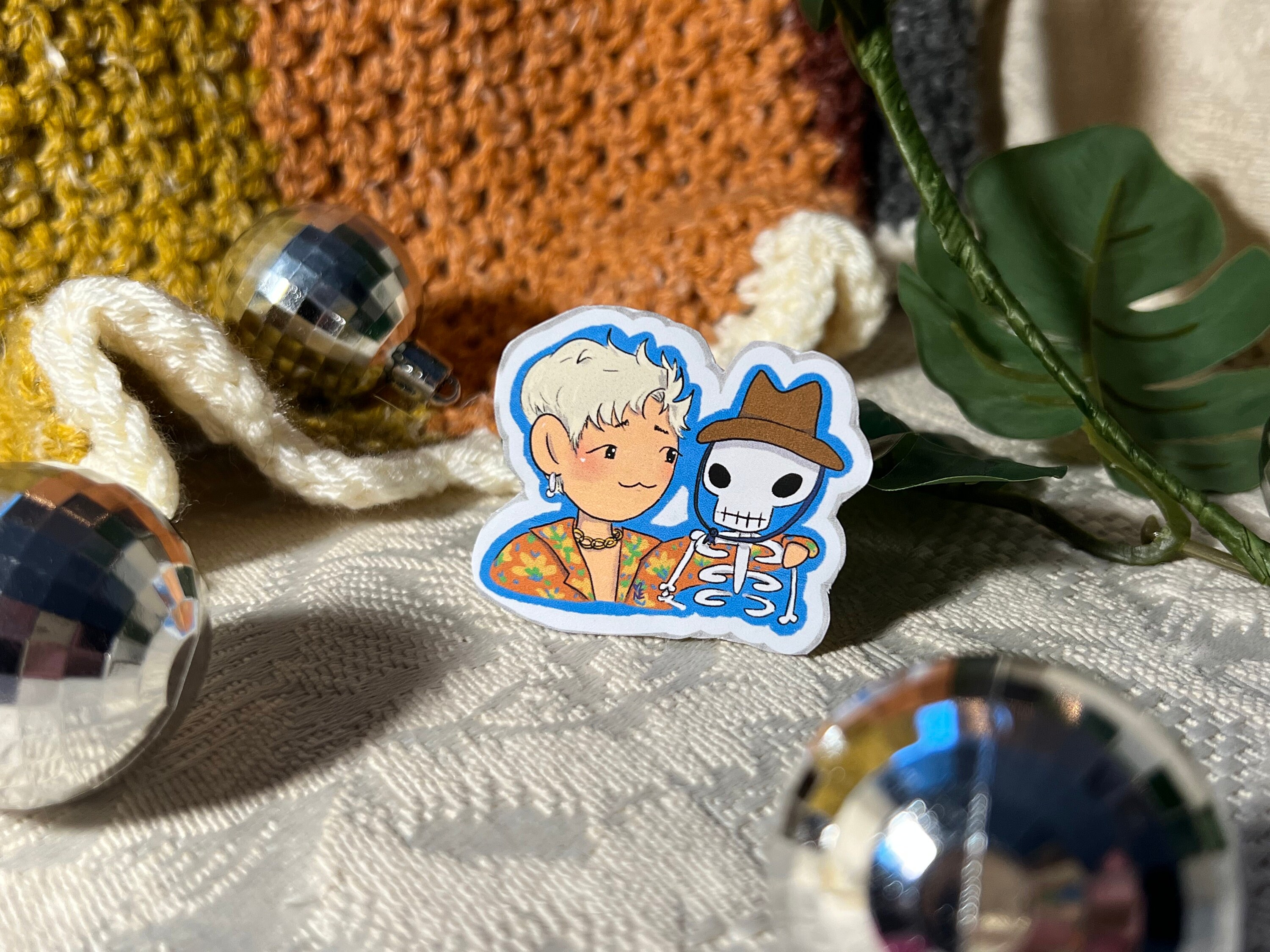 Seventeen Hoshi HOT Skeleton Sticker - Etsy