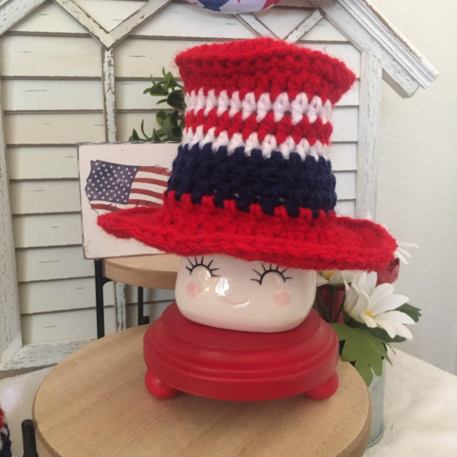 Patriotic Top Hat Marshmallow Mug Hat Etsy