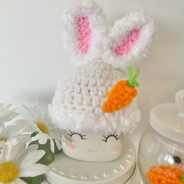 Marshmallow Mug Hat Easter Bunny with Carrot