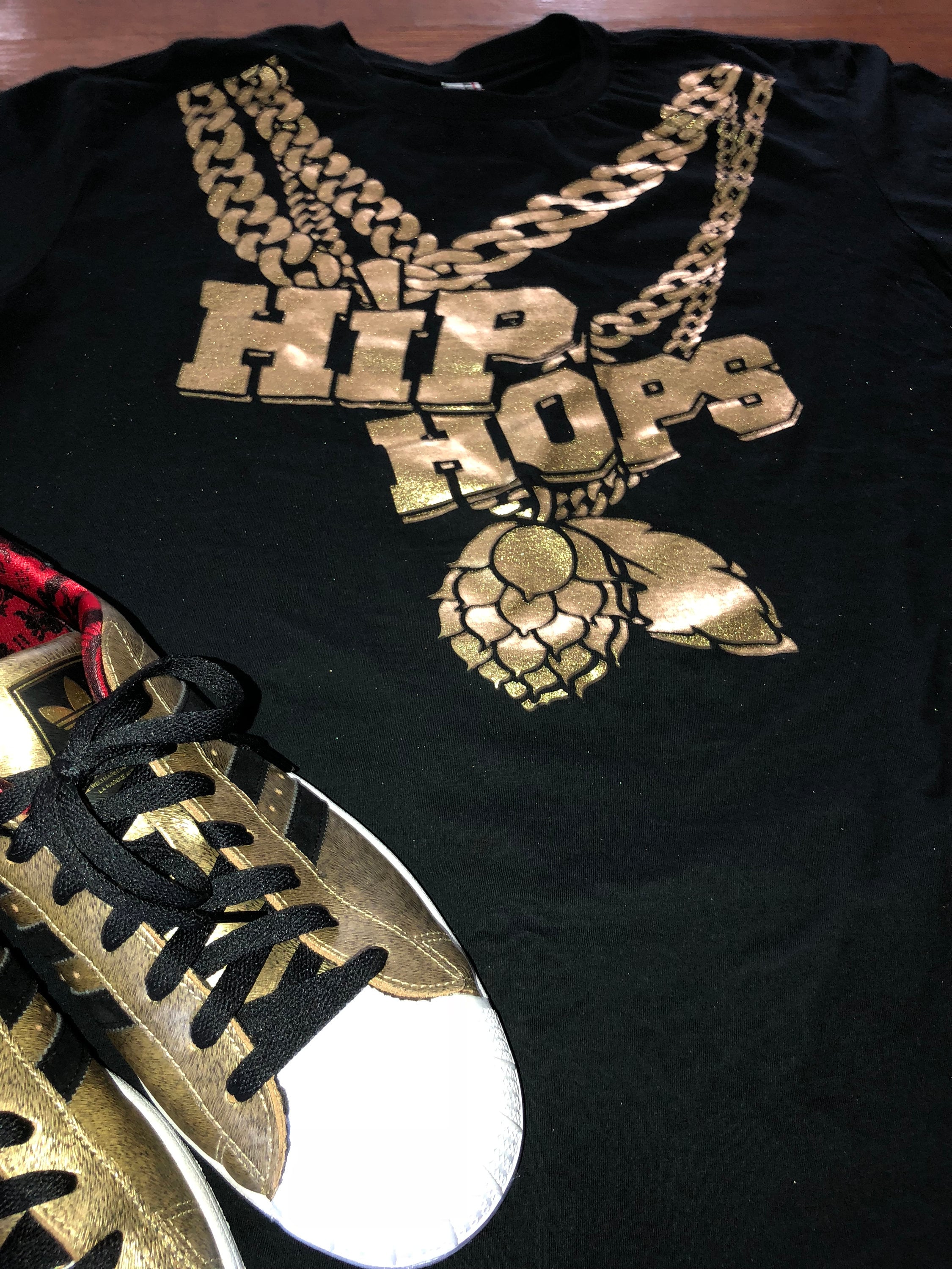 Hip Hops Goldchain Swagger Black Custom Etsy - Hiphopsapparel