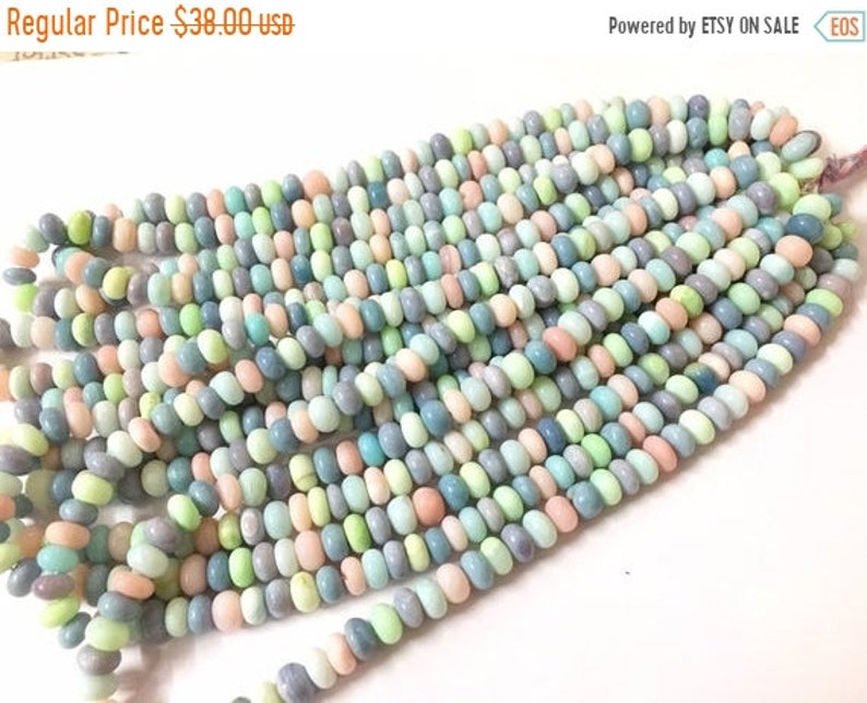 1 strand Natural Opal 7-8 mm approx 16 inch strand Smooth Rondelle Beads