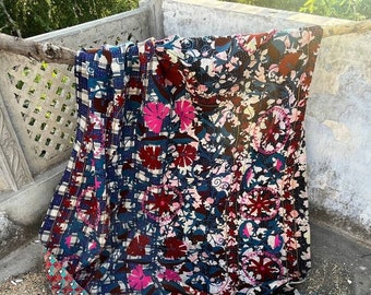 Embroidered Suzani Throw Colorful Sofa Throw Wall Decor Classic Uzbek Kantha Suzani Embroidery Vintage Suzani Bedspread