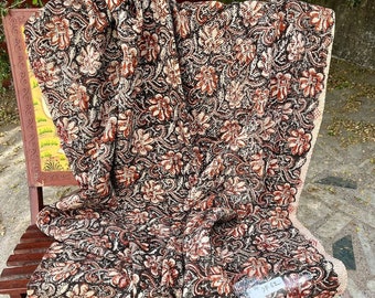 Vintage Kantha Steppdecke, Sari-Decke, wendbare Steppdecke, Kantha-Überwurf