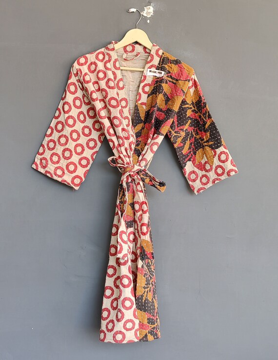 Cotton kimono clearance style dressing gown