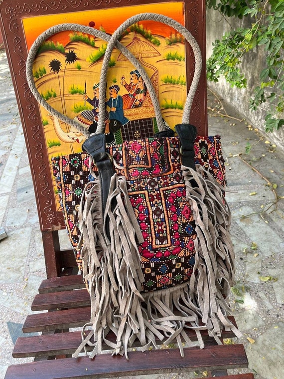 Indian Handmade Banjara Vintage Colourfull Bag In… - image 1