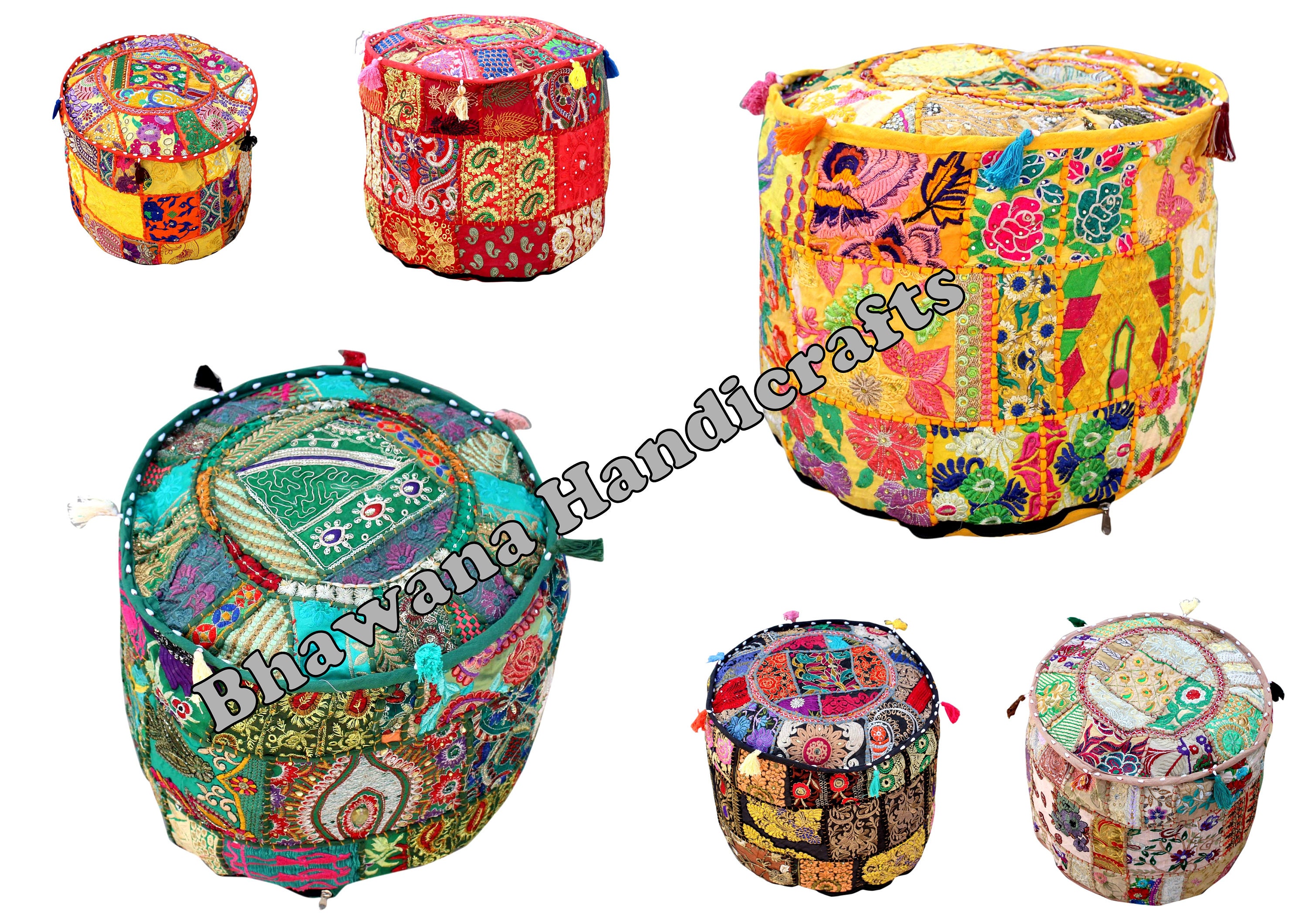 5 piezas al por mayor hecho a mano otomana cubierta cosido | Etsy