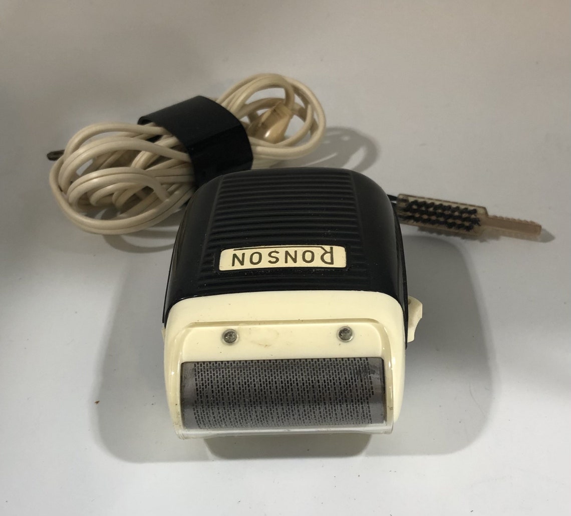 Vintage Men's Ronson Electric Razor in Leather Zip Case Etsy