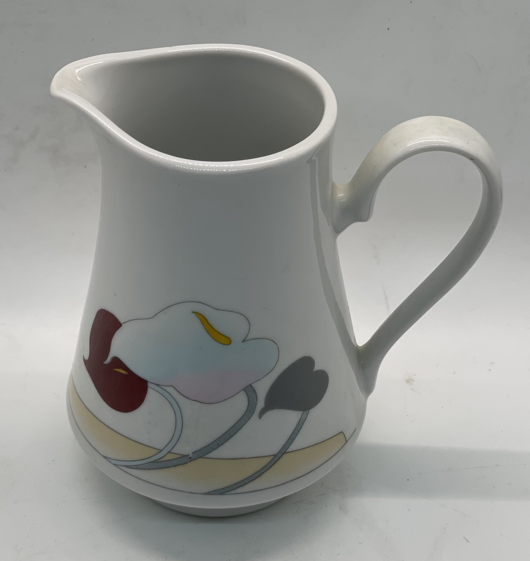 Vintage Fine China Seagull Floral Pattern Creamer Pitcher Etsy