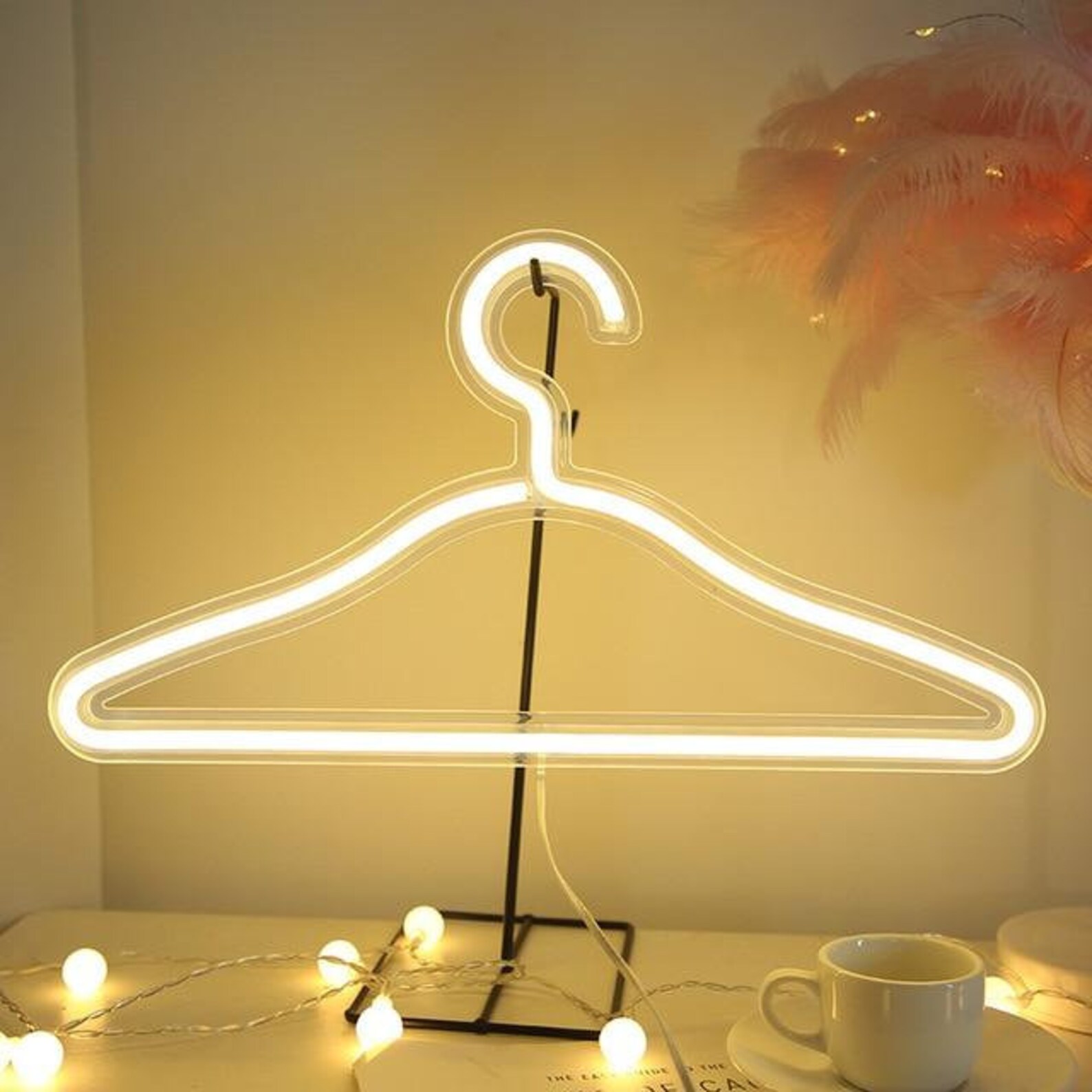 Neon Light Clothing Hanger Shaped 3 Colors Available Etsy