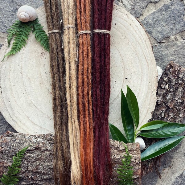 45cm Echthaar Dreadverlängerung / Dreadlocks 0,6cm