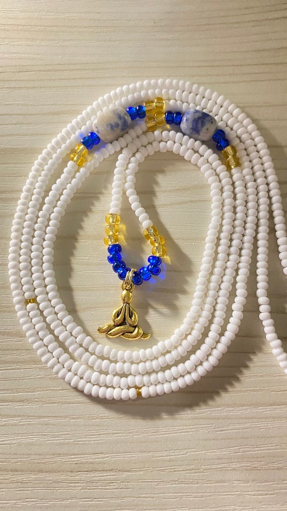 Sodalite Beaded  Bracelets MichelleRoses- Plus size Hamsa Charm- Protection Bracelets- Beads Beaded Jewelry Bead Work