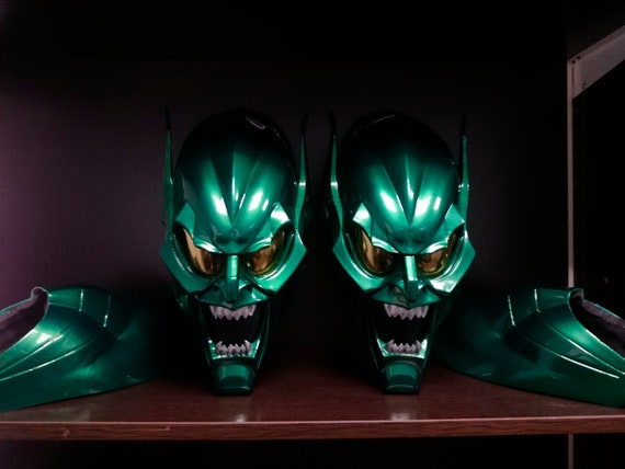Green Goblin Mask Spider-Man Movie Helmet Cosplay Halloween Prop High Quality