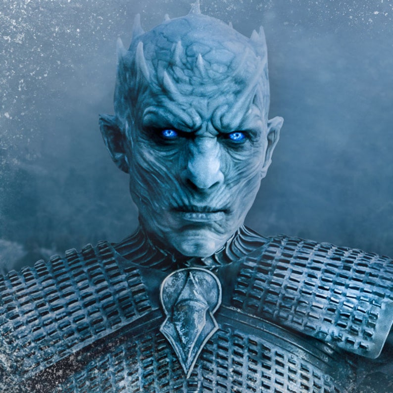 White walker mask Game of Thrones mask Game of Throne Etsy