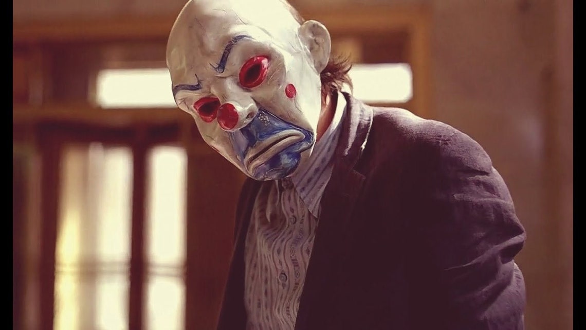 The Dark Knight Joker Joker mask The Dark Knight Clown Etsy