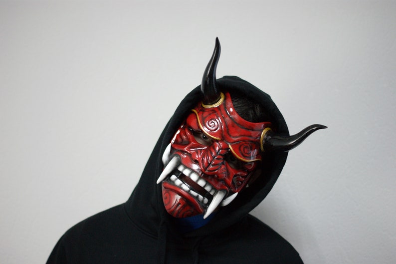 Hannya Kabuki Samurai Assassin Demon Oni BB mask Demon Oni costume