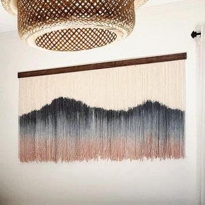 Large Macrame Wall Hanging: Boho Scandinavian Home Decor