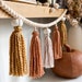 Harvest Glow Interchangeable Wood Ball Tassel Garland • Tassel Garland • Wood Ball Garland • Decor • Fall Decor • Autumn Garland