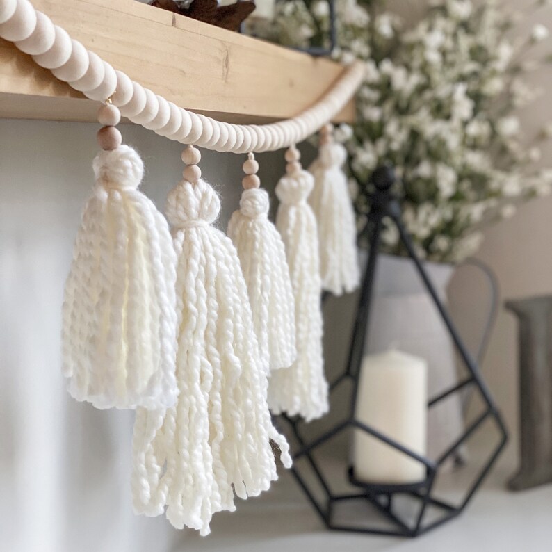 Custom Colors Interchangeable Wood Ball Tassel Garland Etsy