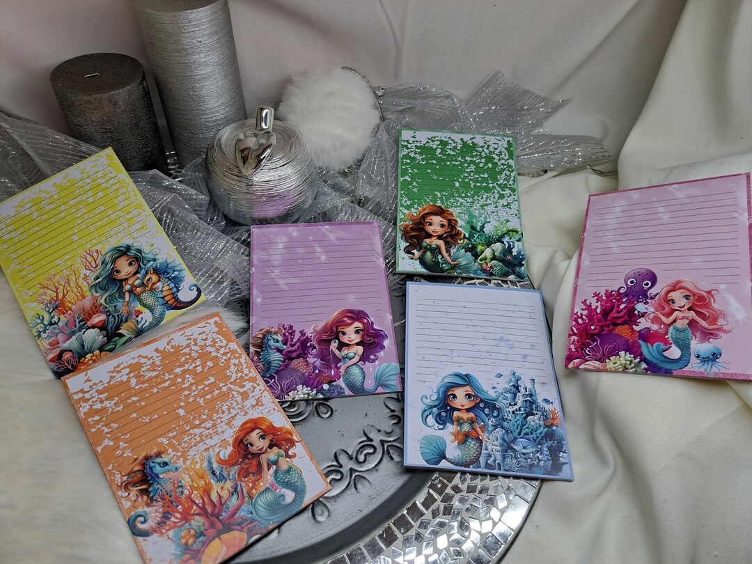 Notepad Mermaid Mermaids Notepad - Etsy