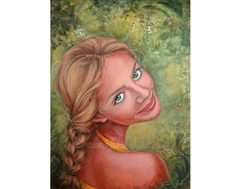Custom Oil Painting Portrait From Photo, Personalized Family Art