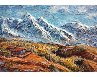 Original Colorado Mountain Landscape Painting: Fall Scene, Oil on Canvas (20x28")