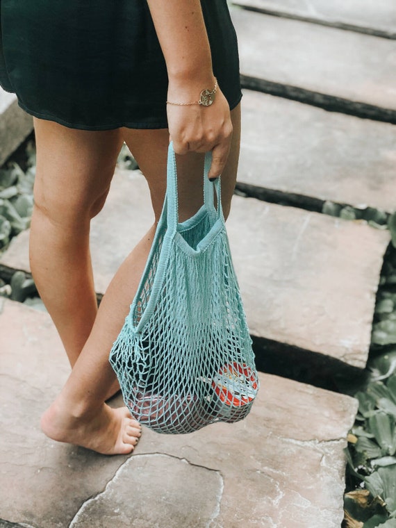 Netz Einkaufstasche mit extra langem Griff, Nachhaltigkeit