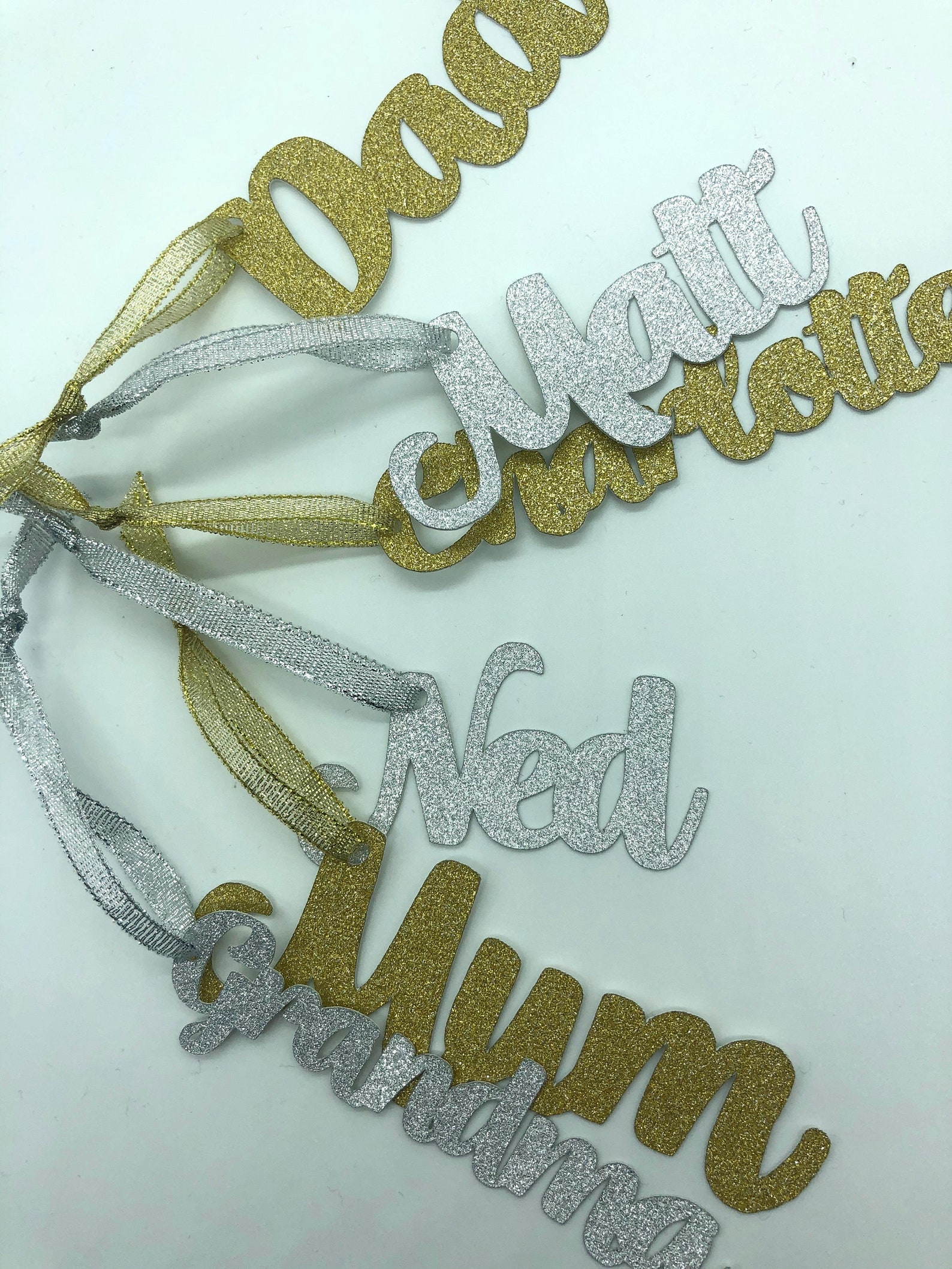 Name Gift Tags Individual Name Tags Christmas Wrapping | Etsy