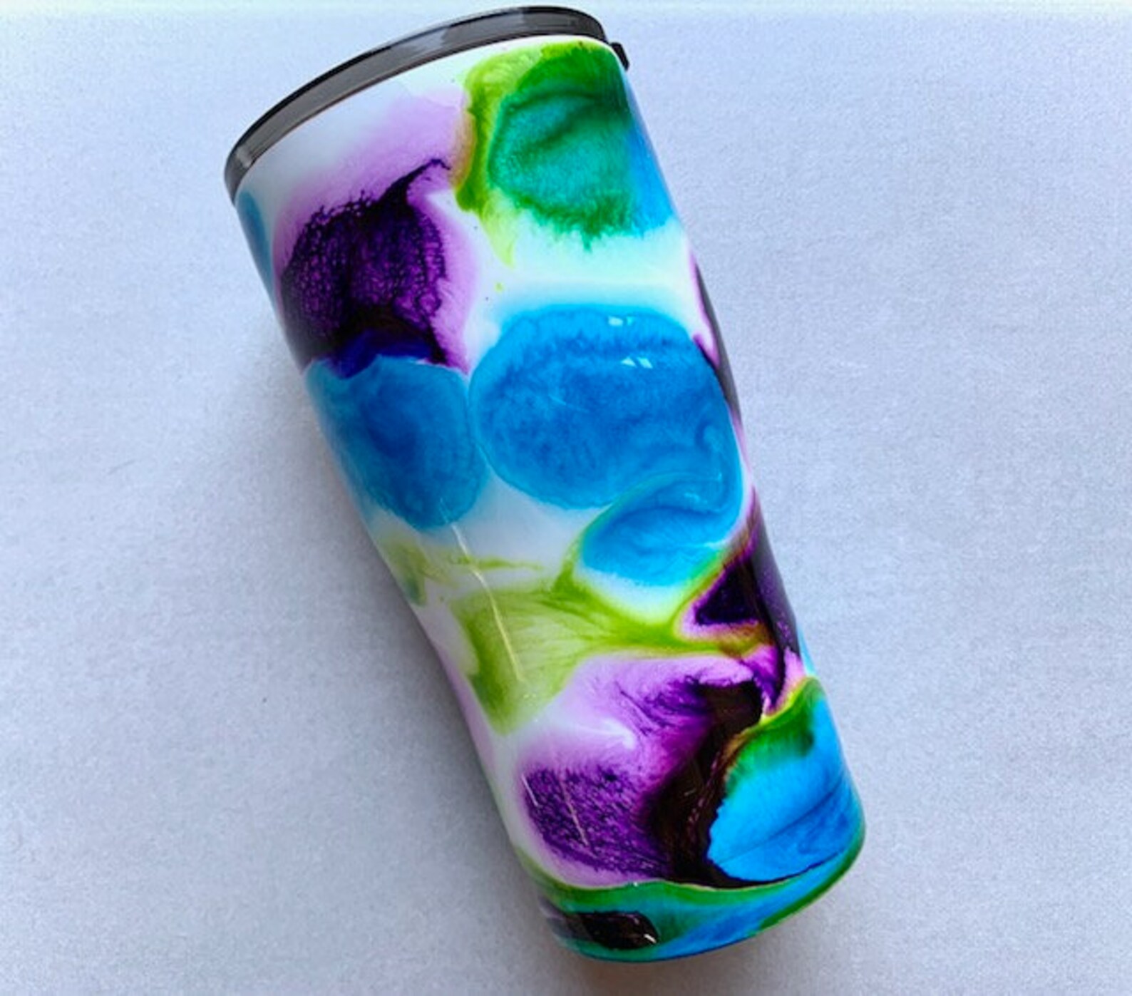 Alcohol Ink Epoxy Tumbler/custom Tumbler/personalized Epoxy Etsy