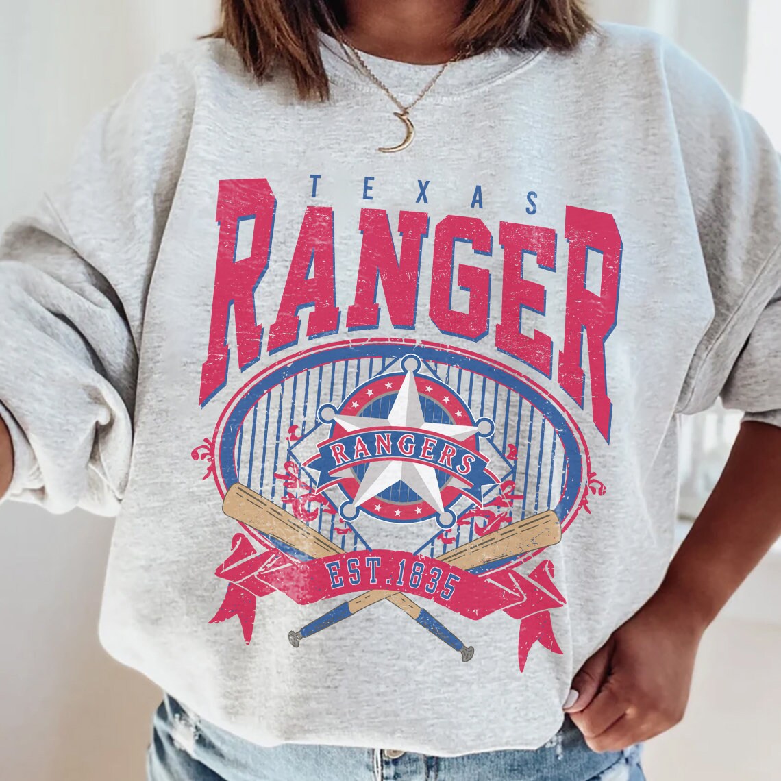 TEXAS RANGERS Baseball Club small T shirt women's throwback Nike  embroidery tee