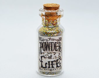 Powder of Life - Princess Mombi Magic Glitter Dust Bottle Charm Pendant Necklace - Return to Oz inspired