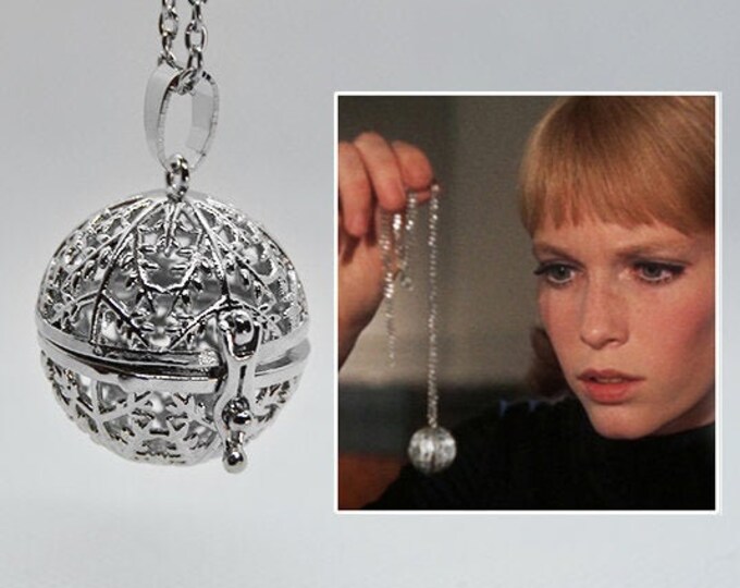 Rosemary's Baby Tannis Root Charm Pendant Necklace Demonic Amulet Replica cage Locket With