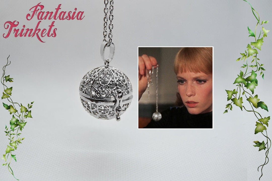 Rosemary's Baby Tannis Root Charm Pendant Necklace Demonic Amulet Replica cage Locket With