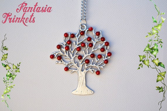 Weirwood Heart Tree Handpainted Red And Silver Winterfell Etsy