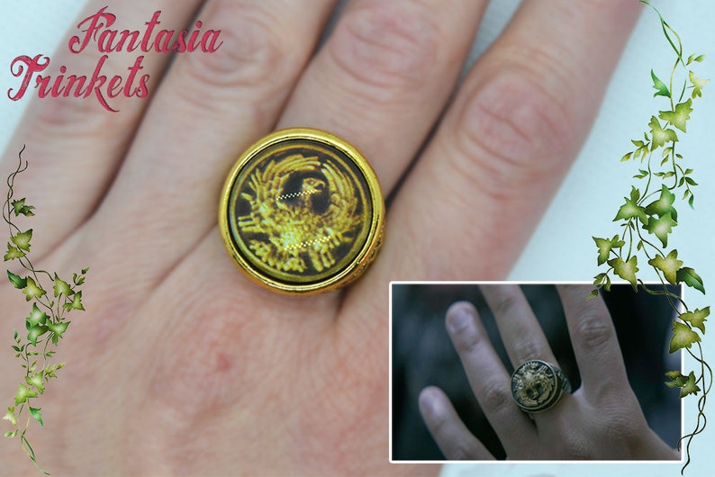 Atreides Ring Duke Leto's Seal Hawk House Crest Sigil Etsy Ireland