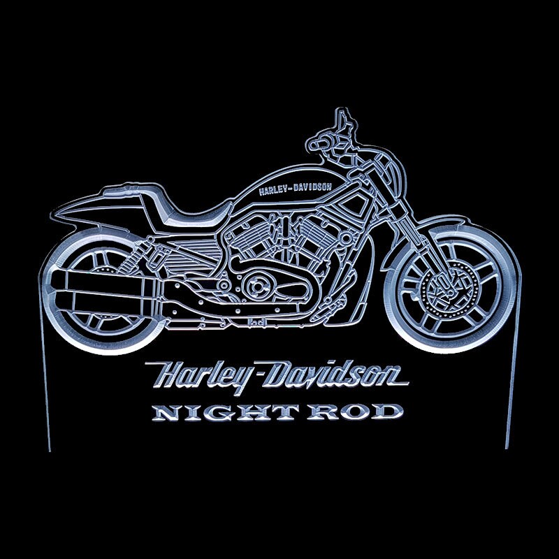 ACRYLIC LED SIGN HARLEY DAVIDSON NIGHT ROD ACRYLIC LED SIGN HARLEY DAVIDSON NIGHT ROD