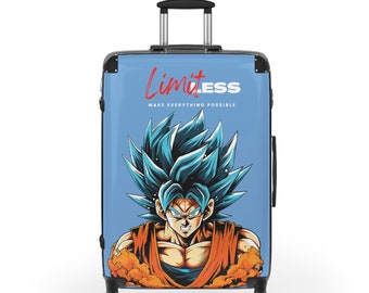Anime Inspired Suitcase . Anime Printed Suitcase - Show Your Anime Style on the Go - Best Gift for Anime Style Lovers . Unique Gift for him