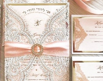 Wedding Invitations Beautiful Laser Cut Wedding Invitations: Personalized Designs with wow factor invitations Custom Invitations Elegant Set
