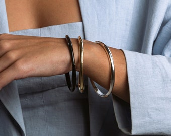 Modern irregular bracelet Asymmetric bangle