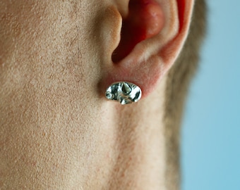 Unique Organic Man Earring | Deformation earring