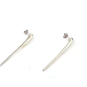 Custom long bar earrings image 6