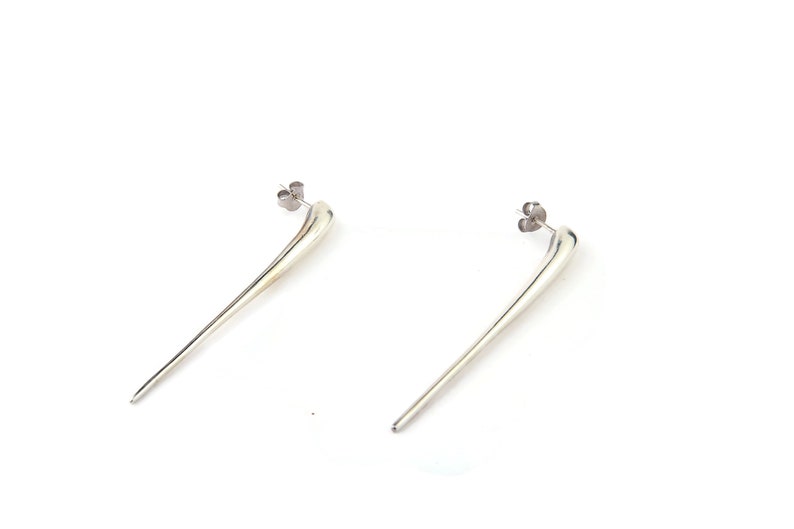 Custom long bar earrings image 6