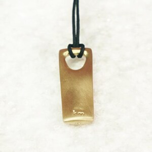 Best gifts for guys – unique matte plated silver bar necklace handcrafted from premium silver.