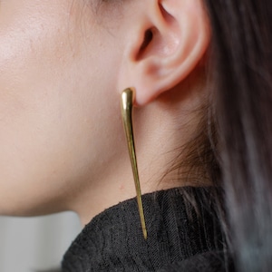 Custom long bar earrings image 2