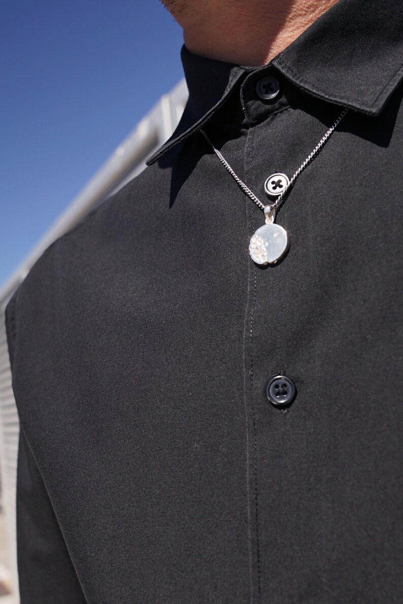 Unique Men's Moon Necklace Etsy