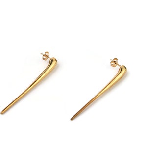 Custom long bar earrings image 3